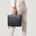 The Eclectic Black Leather Folio Organizer - Image 4