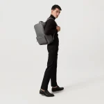 The Philos Grey Leather Backpack - Image 2