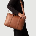 The Captain Brown Leather Briefcase - Image 9