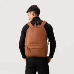 The Philos Brown Leather Backpack - Image 8