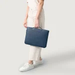 The Eclectic Midnight Blue Leather Folio Organizer - Image 9