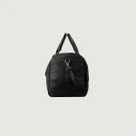 The Darrio Black Leather Duffle Bag - Image 5