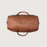 The Darrio Brown Leather Duffle Bag - Image 8
