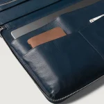 The Eclectic Midnight Blue Leather Folio Organizer - Image 7
