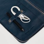 The Eclectic Midnight Blue Leather Folio Organizer - Image 8