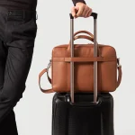 The Captain Brown Leather Briefcase - Image 4