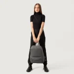 The Philos Grey Leather Backpack - Image 8