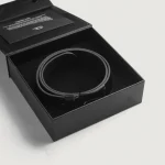 Allan Black Leather Casual Belt - Image 6