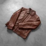 Inferno Brown Leather Jacket - Image 8