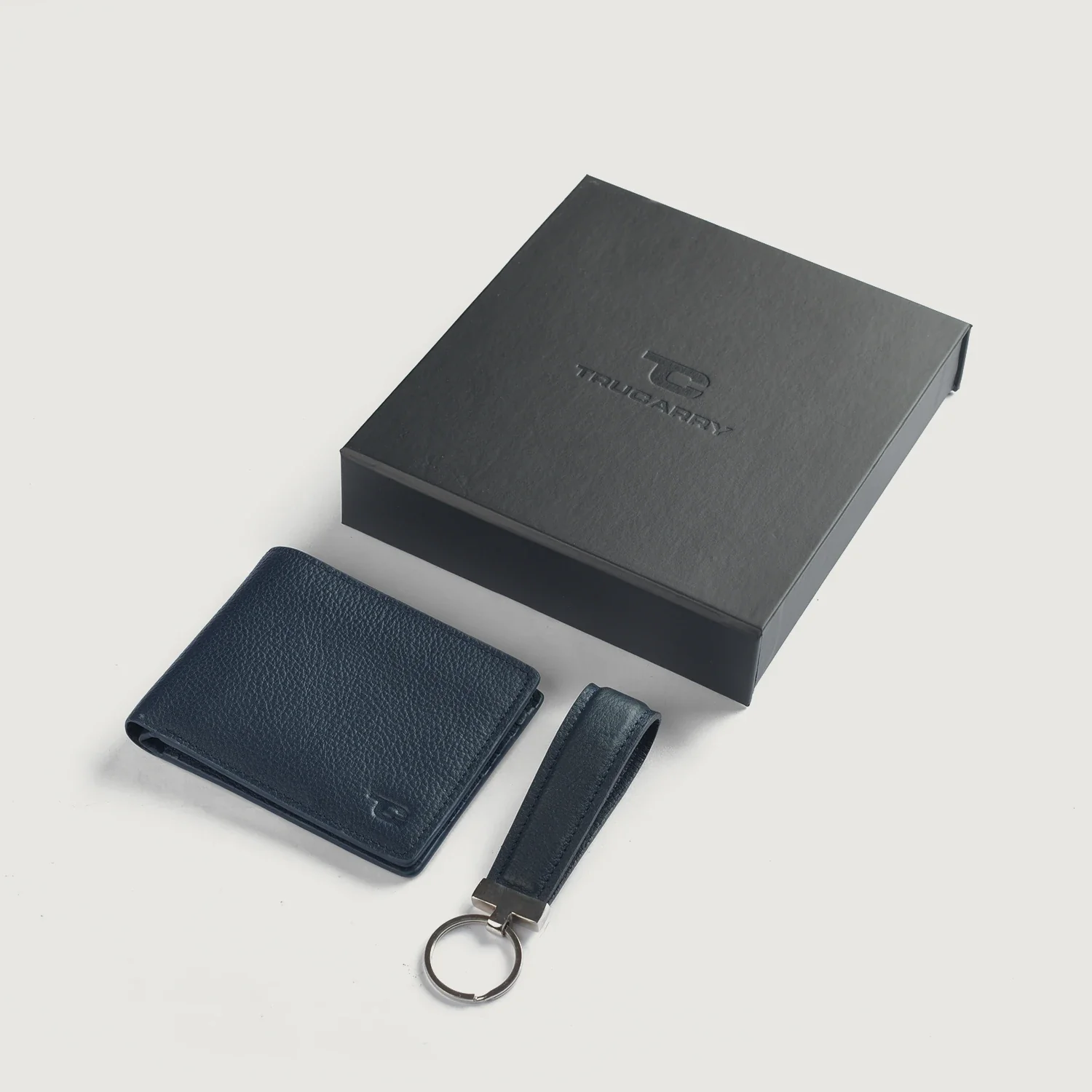 Marvin Blue Leather Gift Set - Image 1