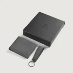 Marvin Grey Leather Gift Set