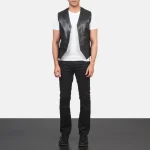 Auden Black Leather Vest - Image 5