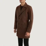 Half Life Brown Leather Coat - Image 2