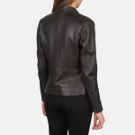 Rave Brown Leather Biker Jacket - Image 5