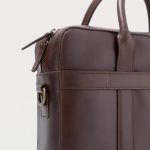 The Captain Vintage Brown Leather Briefcase - Image 7