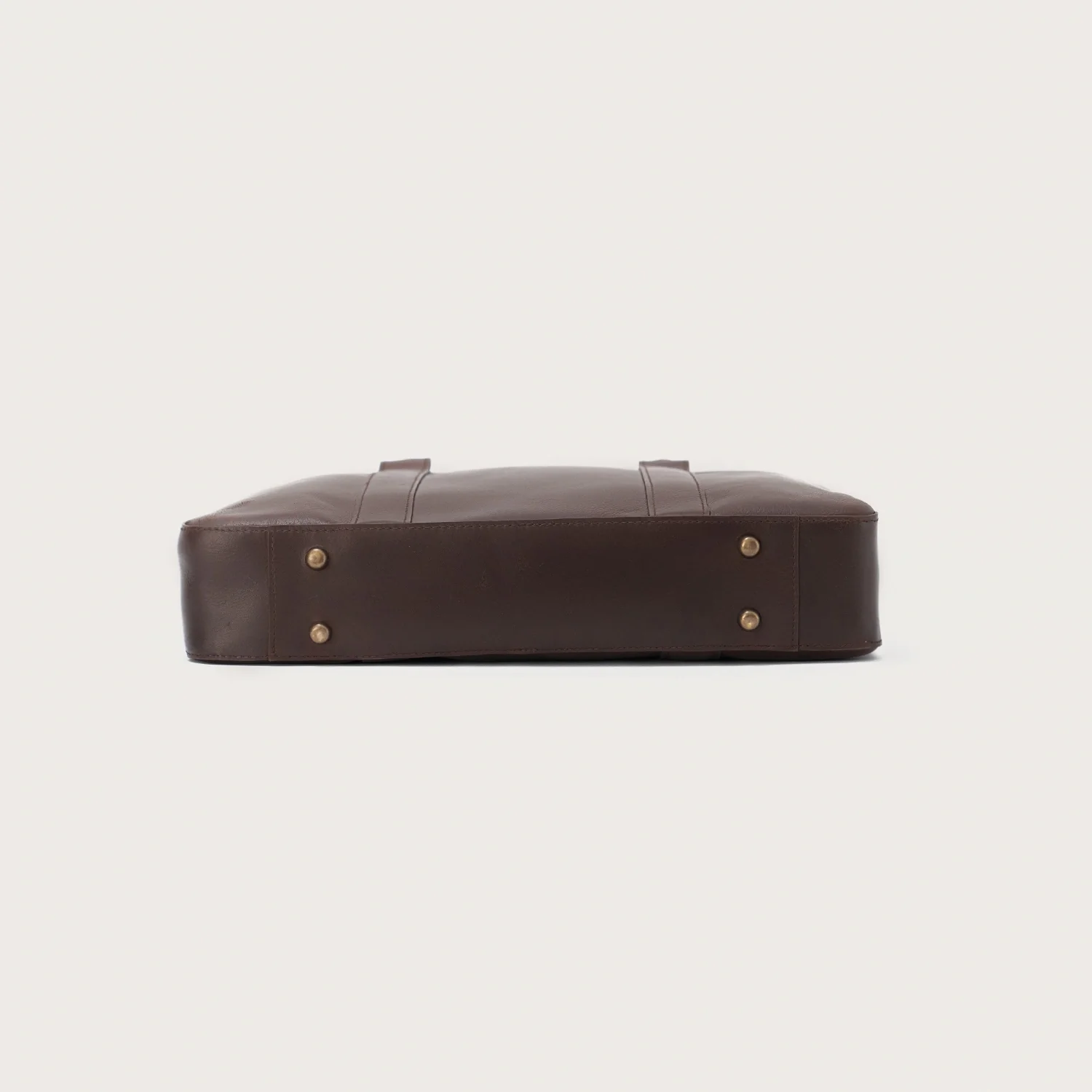 The Captain Vintage Brown Leather Briefcase - Image 9