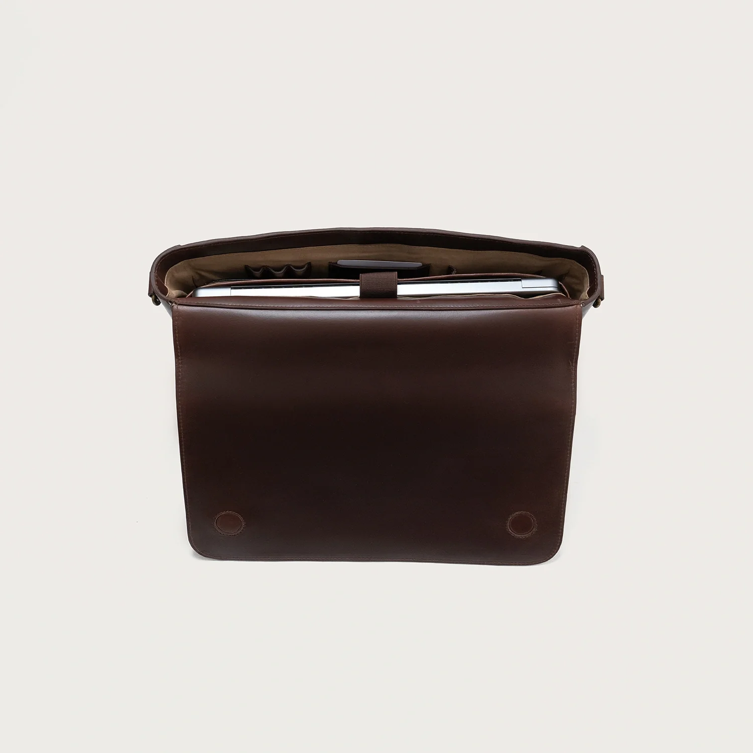 The Carismatico Vintage Brown Leather Messenger Bag - Image 4