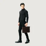 The Eclectic Vintage Brown Leather Folio Organizer - Image 4