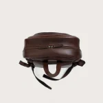 The Philos Vintage Brown Leather Backpack - Image 8