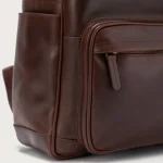 The Philos Vintage Brown Leather Backpack - Image 6
