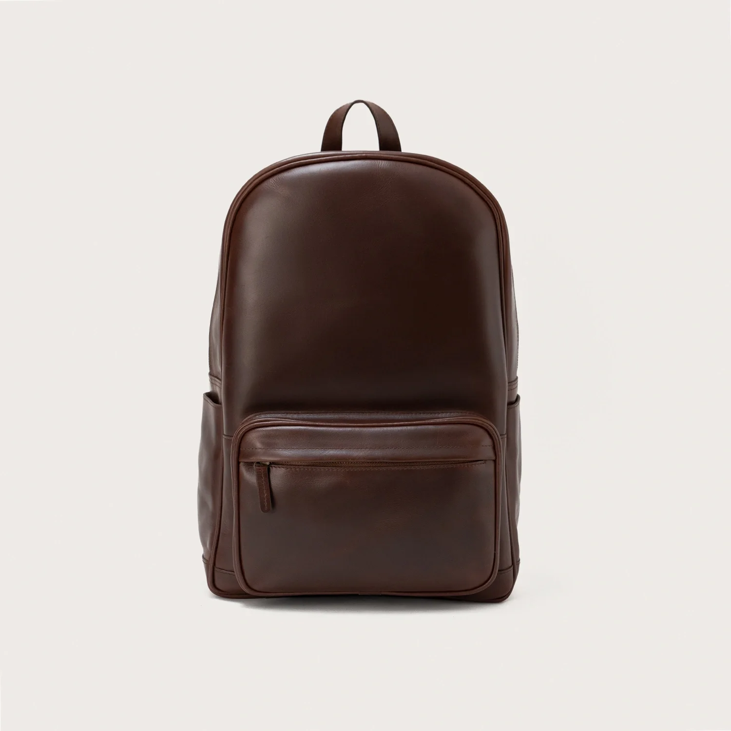 The Philos Vintage Brown Leather Backpack - Image 1