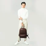 The Philos Vintage Brown Leather Backpack - Image 2