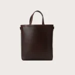 The Poet Vintage Brown Leather Tote Bag - Image 2