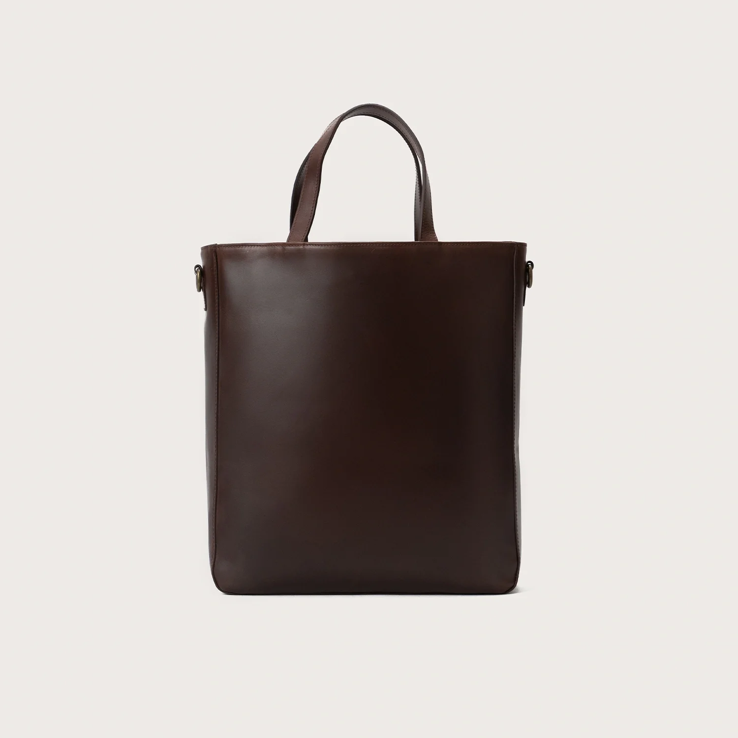 The Poet Vintage Brown Leather Tote Bag - Image 2