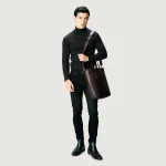 The Poet Vintage Brown Leather Tote Bag - Image 5