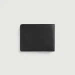 Voren Black Leather Bi-fold Wallet - Image 3