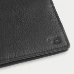 Voren Black Leather Bi-fold Wallet - Image 8