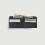 Voren Black Leather Bi-fold Wallet - Image 5