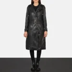 Fixon Hooded Black Trench Coat - Image 3