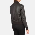 Ava Ma-1 Brown Leather Bomber Jacket - Image 5