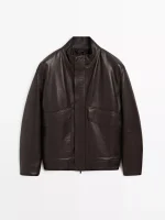 Nappa Leather Jacket With Pockets - Image 6