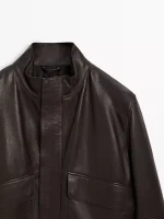 Nappa Leather Jacket With Pockets - Image 5