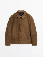 Nappa Leather Jacket With Buttons - Image 2