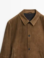 Nappa Leather Jacket With Buttons - Image 4