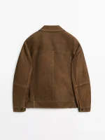 Nappa Leather Jacket With Buttons - Image 6