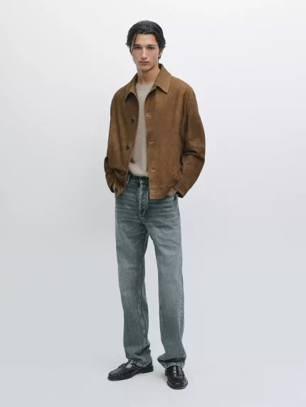 Nappa Leather Jacket With Buttons