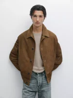 Nappa Leather Jacket With Buttons - Image 3