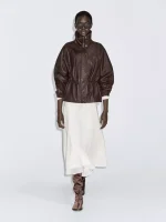 Nappa Leather Jacket With Grainy Finish