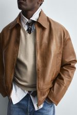 Vintage Leather Biker Jacket - Image 5