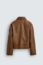Vintage Leather Biker Jacket - Image 9