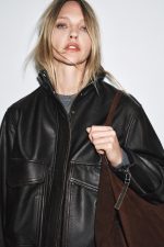 Leather Bomber Jacket