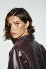 Leather TopStitched Coat - Image 5
