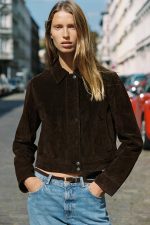 Suede Leather Short Jacket - Image 5