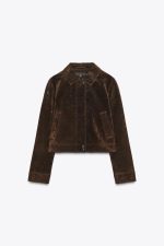 Suede Leather Short Jacket - Image 3