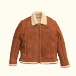 Shearling Leather Bomber Jacket