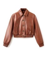 Brown Bomber Jacket - Image 8